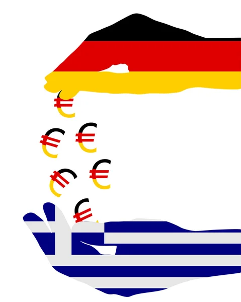 Субсидії для Греції — стокове фото
