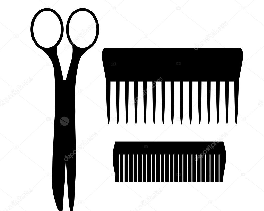 Scissors and combs