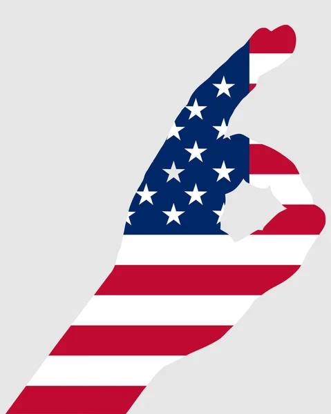 Amerikan parmak işareti — Stok fotoğraf