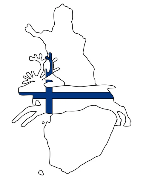 Finnish reindeer — Stock Photo, Image