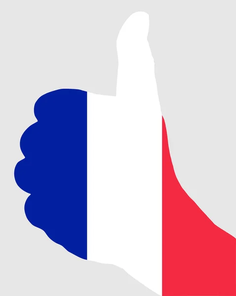 Franska hand signal — Stockfoto