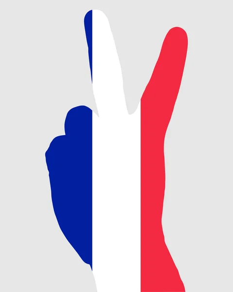 Sinal de mão francês — Fotografia de Stock