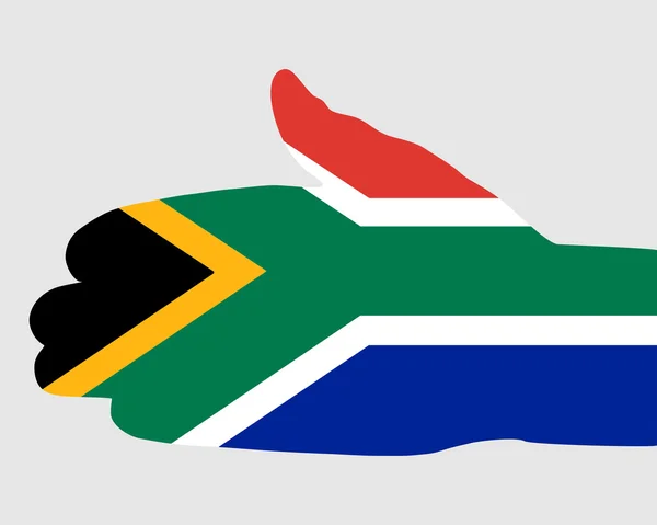 Aperto de mão sul-africano — Fotografia de Stock