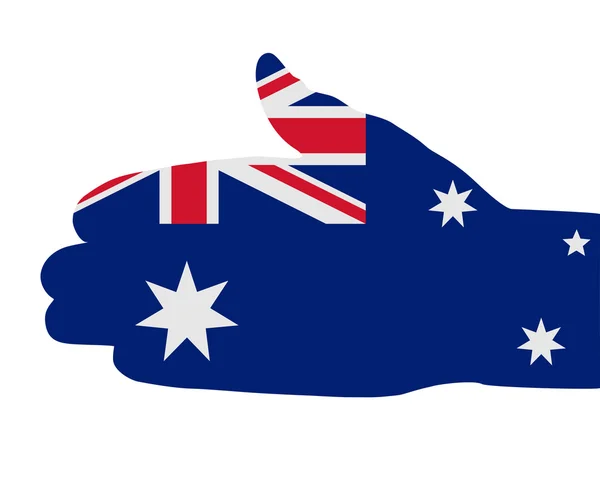 Australische handdruk — Stockfoto