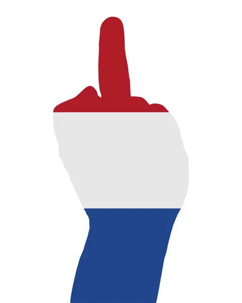 Hollandalı parmak sinyal — Stok fotoğraf