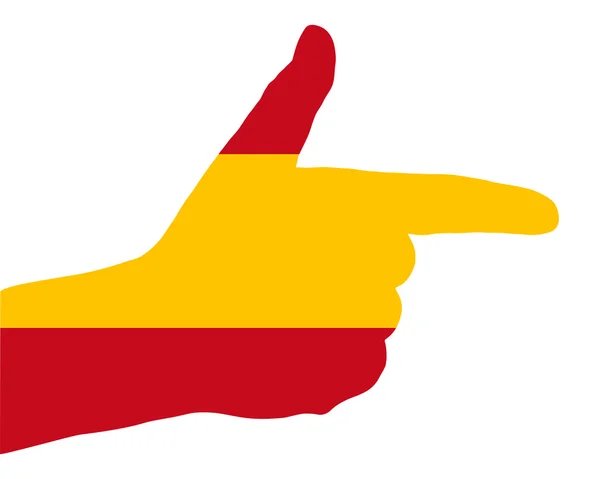 Ισπανική δάχτυλο σήμα — Φωτογραφία Αρχείου