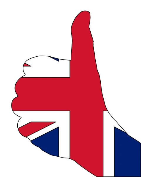 Britse vinger signaal — Stockfoto