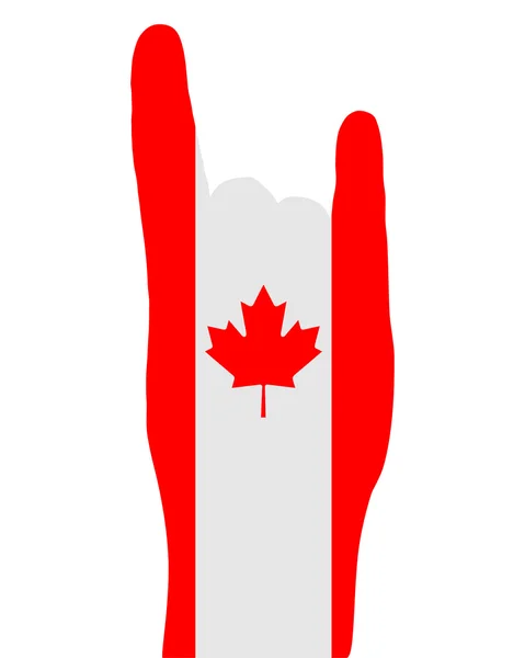 Sinal de dedo canadense — Fotografia de Stock