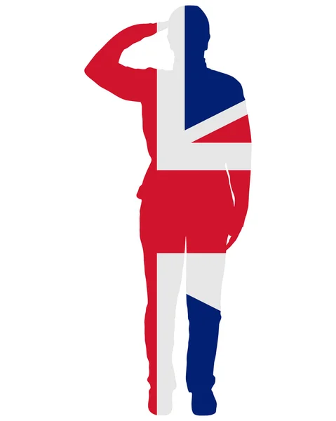 Brytyjski pozdrawiać — Zdjęcie stockowe