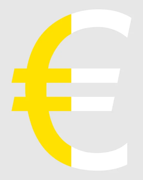Euro van Vaticaan — Stockfoto