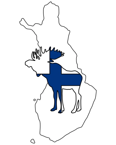 Alce finlandês — Fotografia de Stock