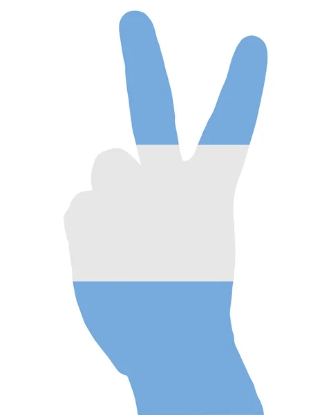Argentyńskie palec sygnału — Zdjęcie stockowe