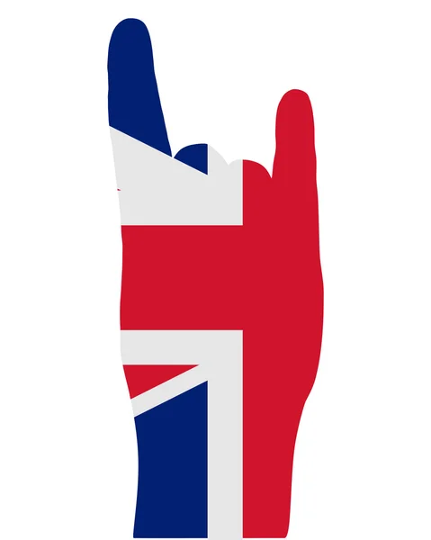 Britisches Fingersignal — Stockfoto