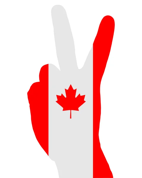 Kanadská prst signál — Stock fotografie