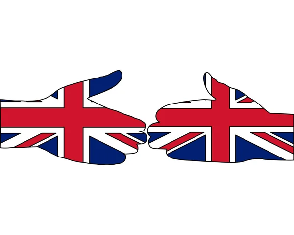 Britse handdruk — Stockfoto