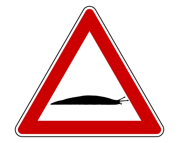 Slug warning — Stock Photo, Image