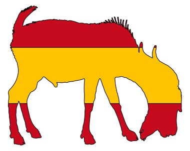 Spanish he-goat clipart