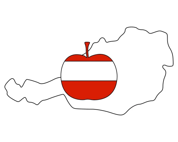 Яблоко Австрии — стоковое фото