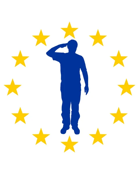 European salute — Stock Photo, Image