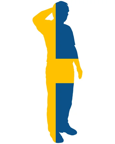 Szwedzki pozdrawiać — Zdjęcie stockowe