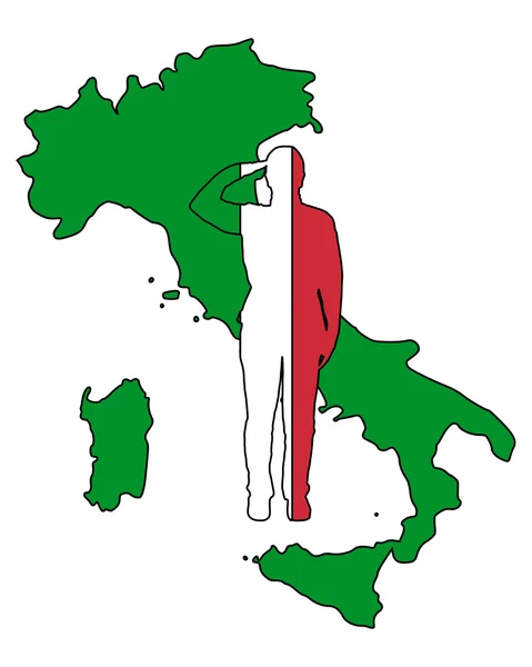 イタリアの敬礼 — ストック写真