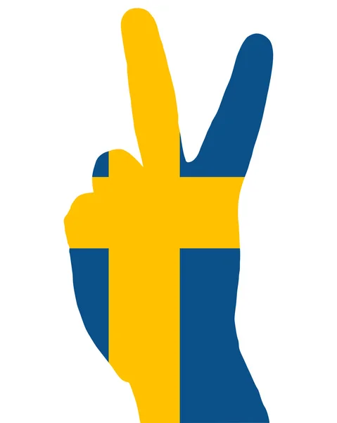 İsveçli parmak sinyal — Stok fotoğraf