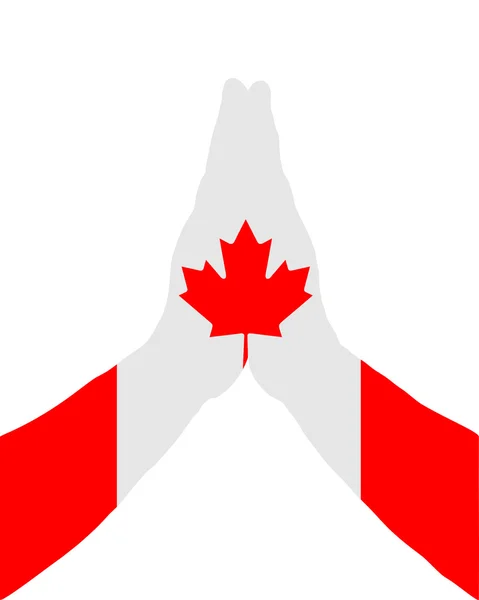 Canadense rezando — Fotografia de Stock