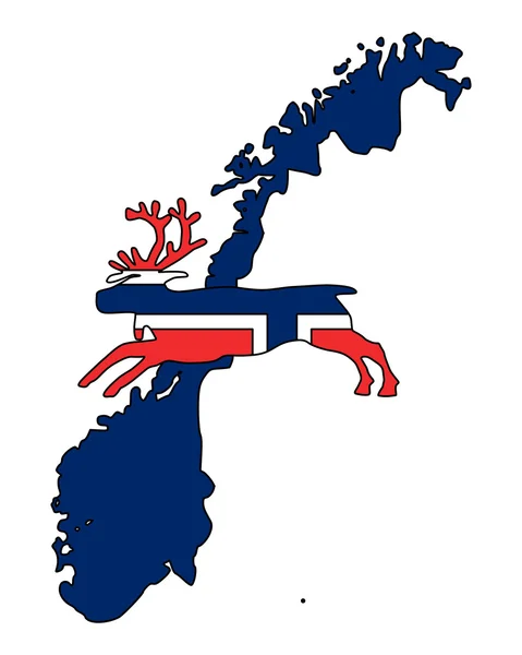 Норвезька-північний олень — стокове фото