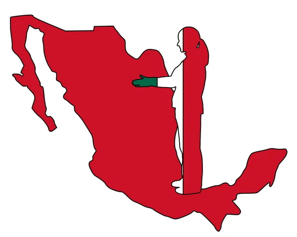 Meksikalı el sıkışma — Stok fotoğraf
