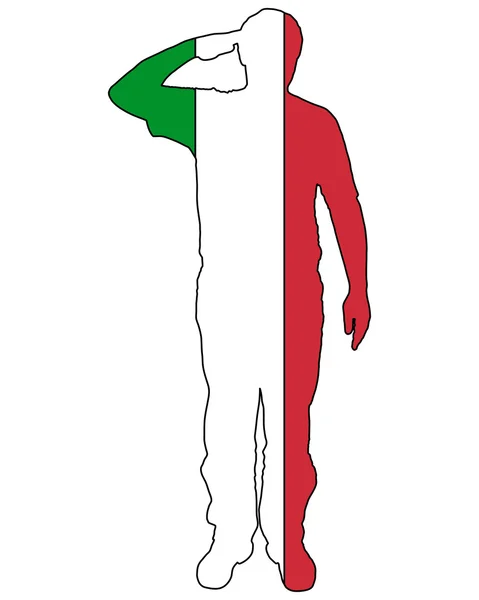 Italienska salut — Stockfoto