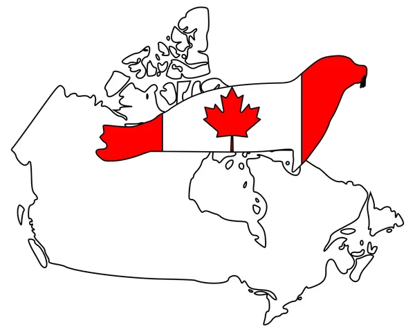 Canadese zegel — Stockfoto