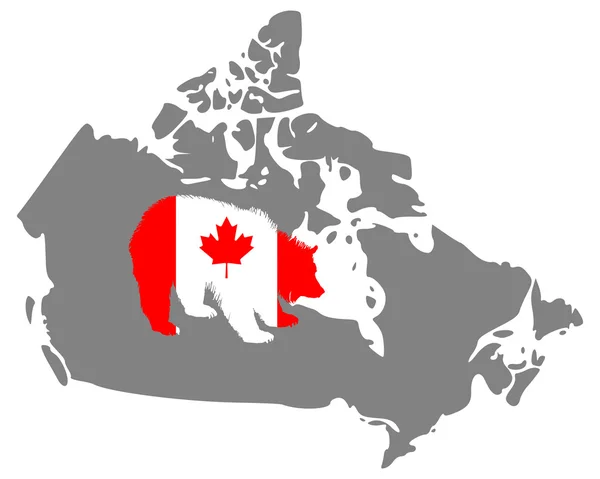 Канадский гризли — стоковое фото