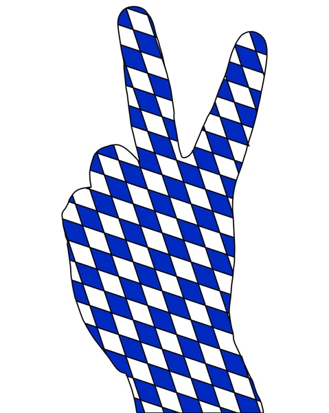 Bavarian finger signal — Stock Photo, Image