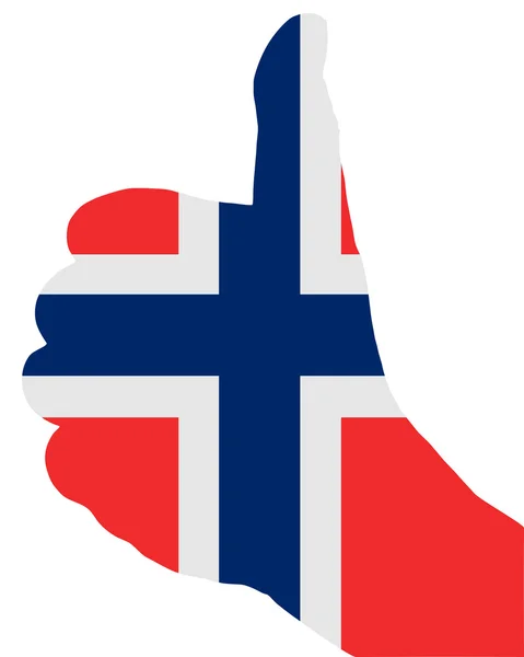 Norský prst signál — Stock fotografie