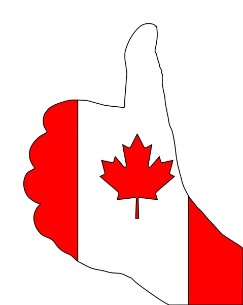 Señal dedo canadiense —  Fotos de Stock