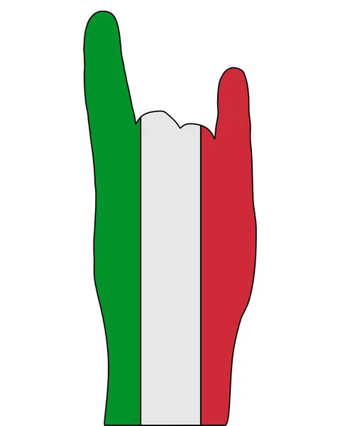 Ιταλική δάχτυλο σήματα — Φωτογραφία Αρχείου