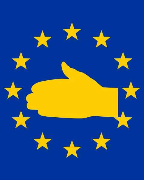 유럽 악수 — 스톡 사진