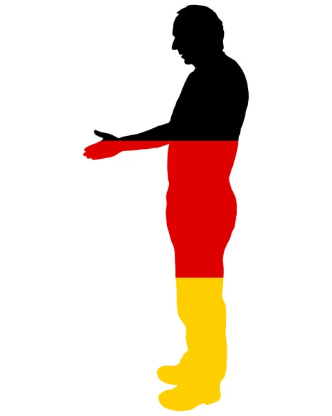 Tysk håndtrykk – stockfoto