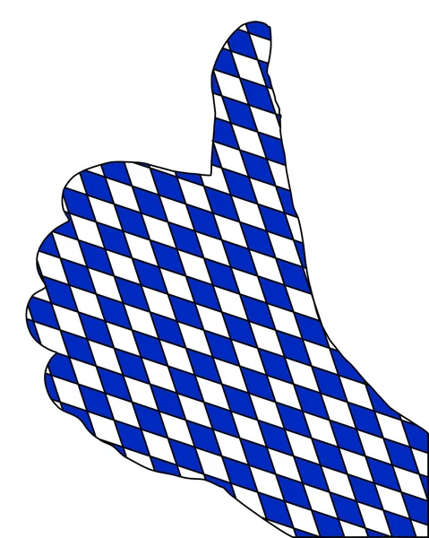 Bawarskie palec sygnału — Zdjęcie stockowe