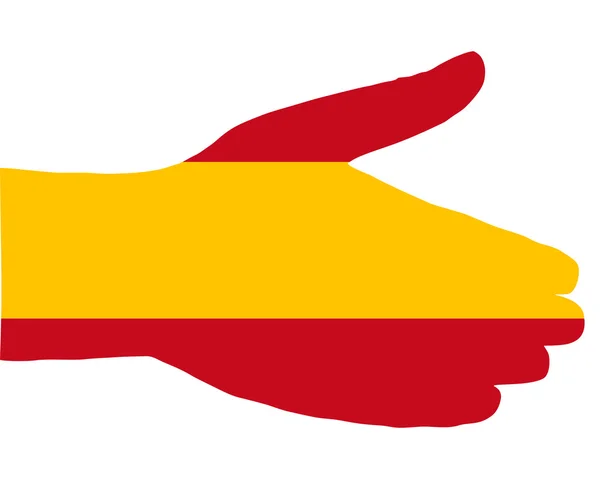 Hiszpański uścisk dłoni — Zdjęcie stockowe