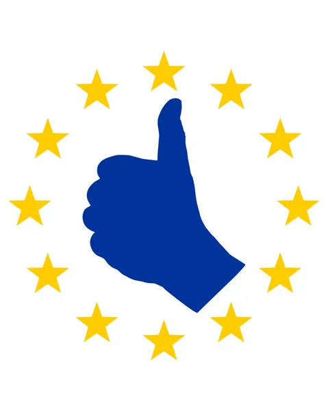 Európai ujj jelet — Stock Fotó