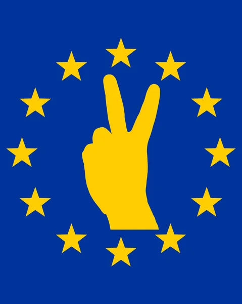 Європейська пальця сигналу — стокове фото