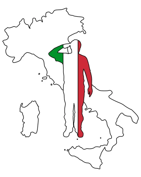 Włoski pozdrawiać — Zdjęcie stockowe