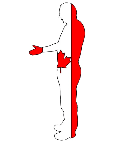 Kanadensiska handslag — Stockfoto
