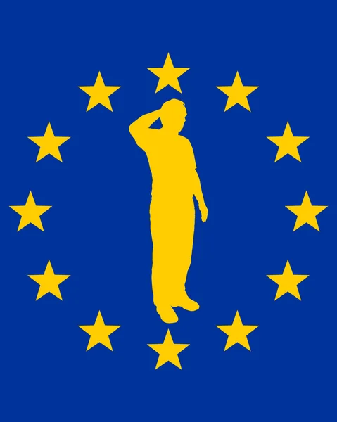 Europese salute — Stockfoto