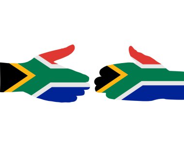South African handshake clipart