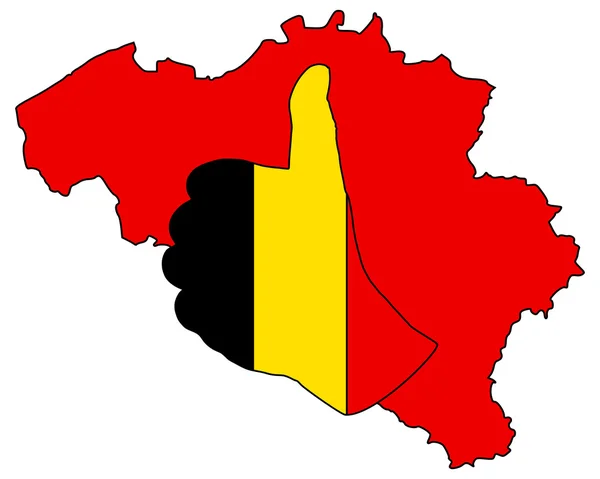 Sinyal tangan Belgia — Stok Foto