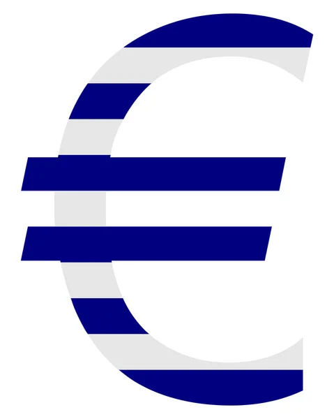 Euro greco — Foto Stock