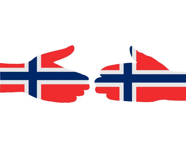 Норвезька рукостискання — стокове фото