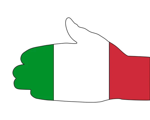 Italiaanse handdruk — Stockfoto